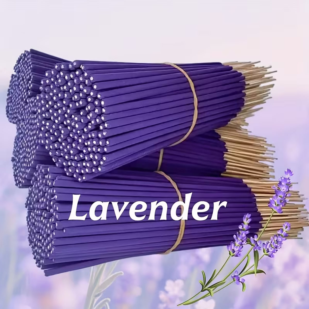 Home Office Yoga Room - Lavender Premium Aromatherapy Incense Sticks, 8.66