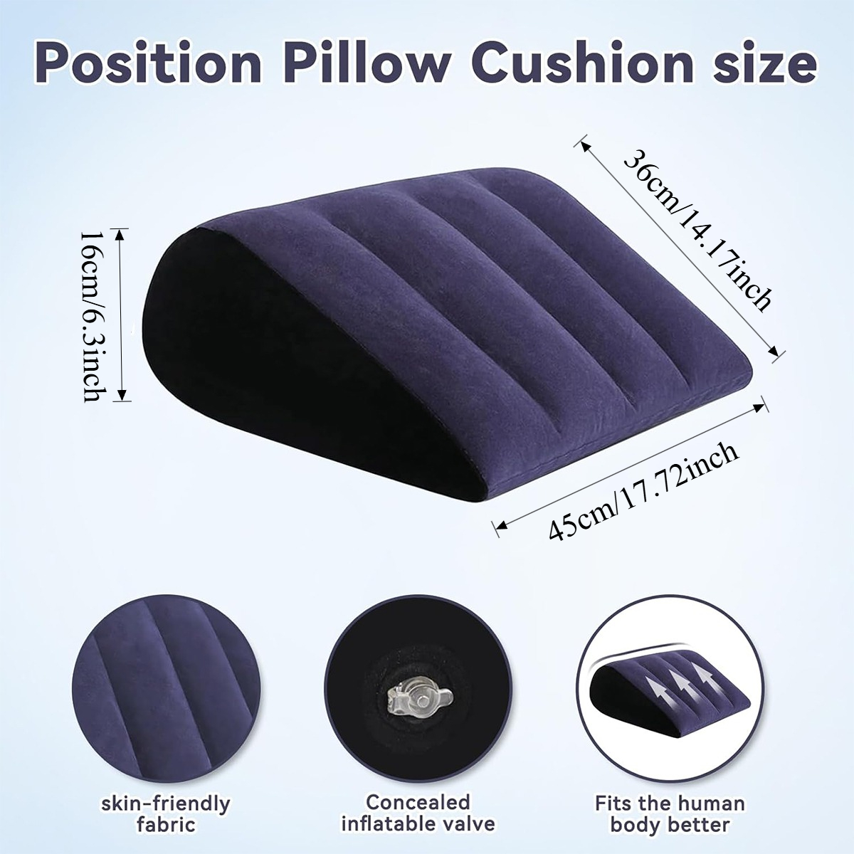 Inflatable Wedge Pillow Purple - Home Office With Sofa 评论和价格