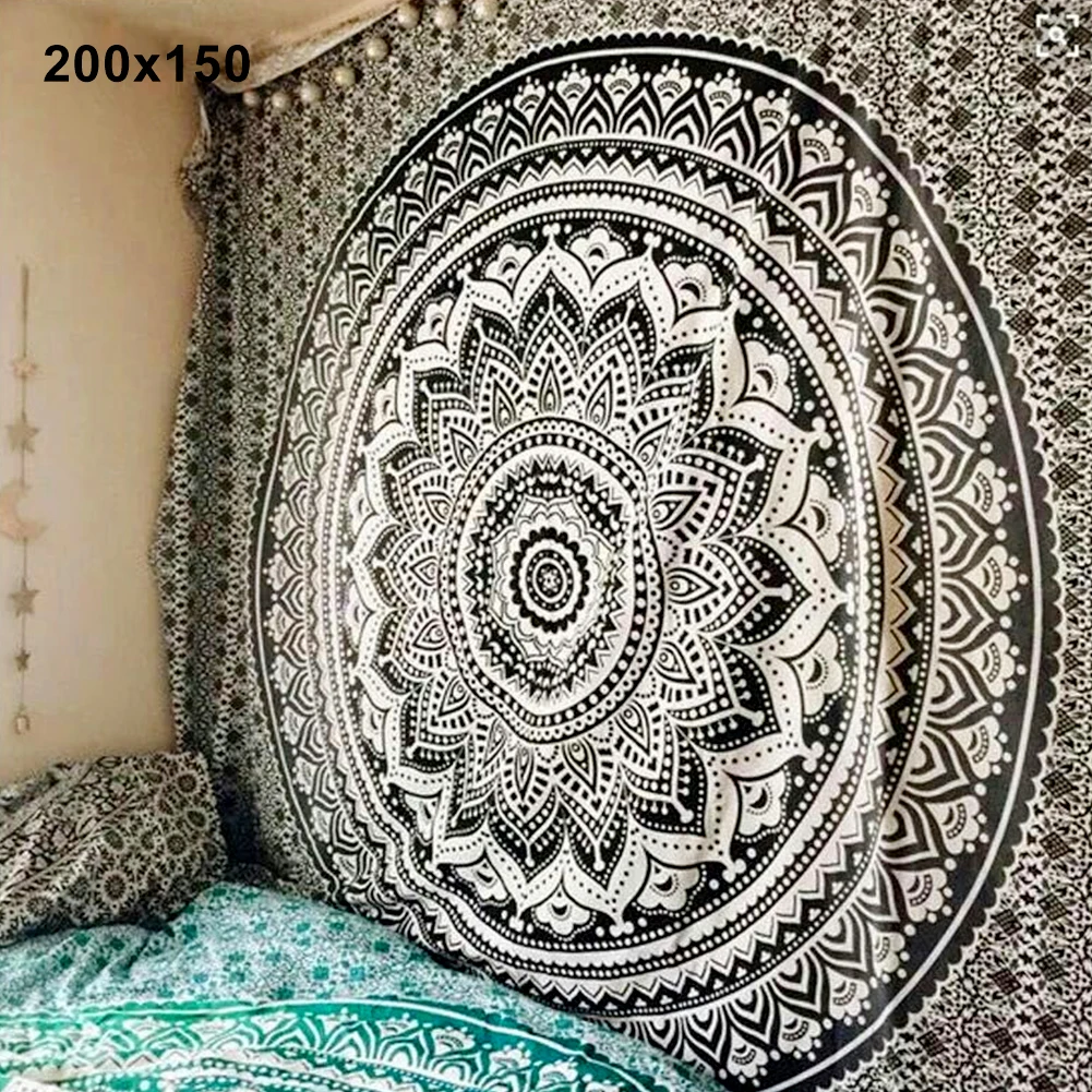 Mandala Bohemian Yoga Mat Beac - Home Office Yoga Room 评论和价格