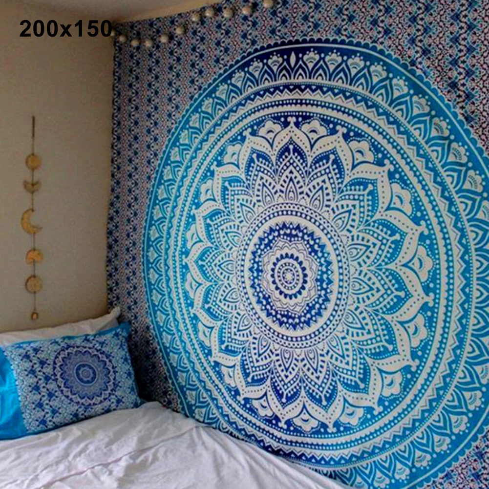 Mandala Bohemian Yoga Mat Beac - Home Office Yoga Room 评论和价格