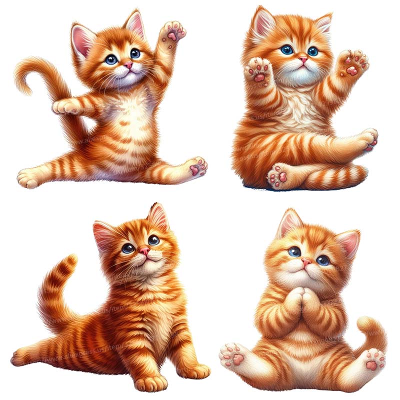 Yoga Cat  Wall Sticker Removab - Home Office Yoga Room 评论和价格