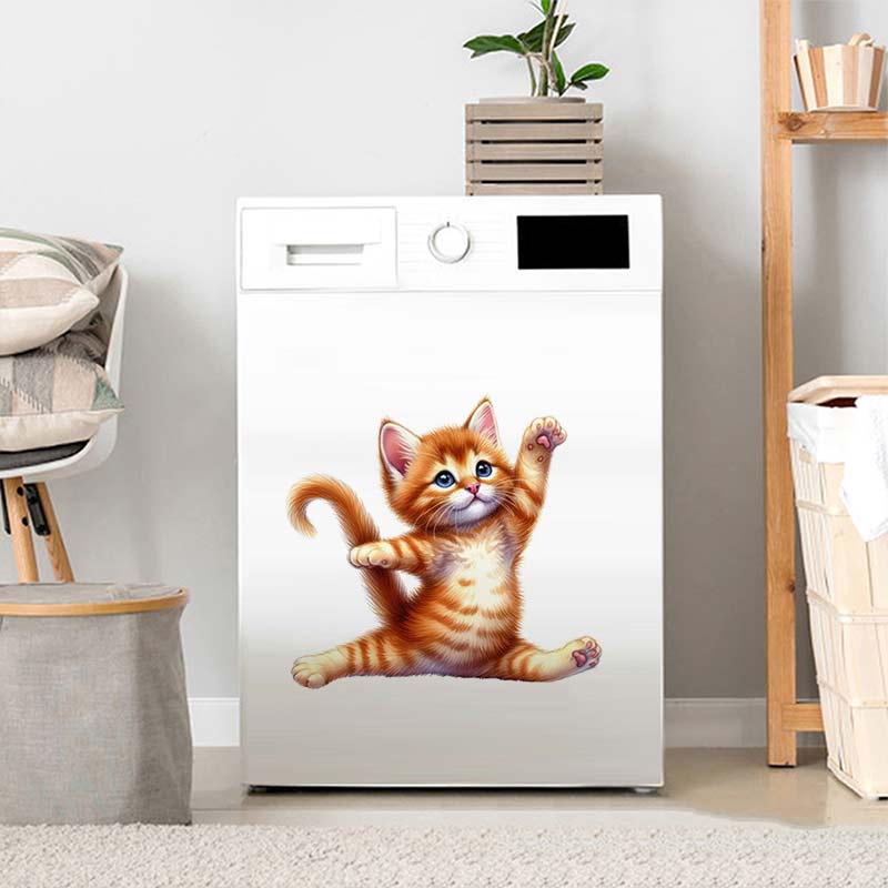 Yoga Cat  Wall Sticker Removab - Home Office Yoga Room 评论和价格