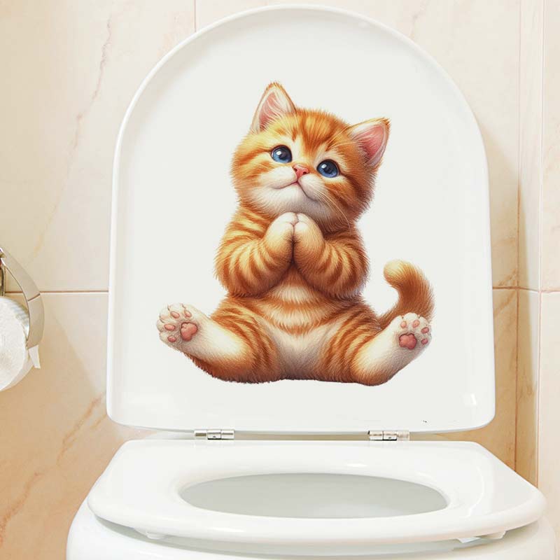 Yoga Cat  Wall Sticker Removab - Home Office Yoga Room 评论和价格