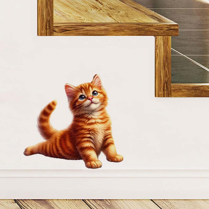 Yoga Cat  Wall Sticker Removab - Home Office Yoga Room 评论和价格