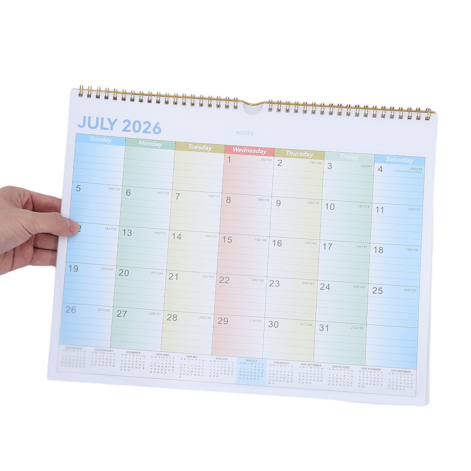 18 Month Wall Calendar 2026-20 - English Home Office 评论和价格