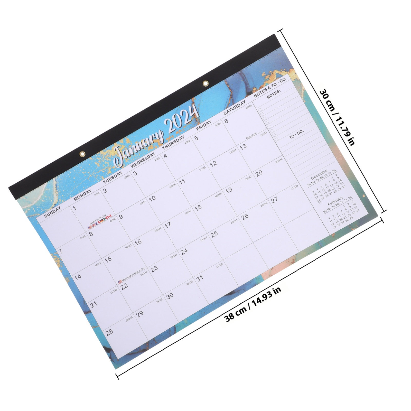 2024 English Monthly Wall Cale - English Home Office 评论和价格