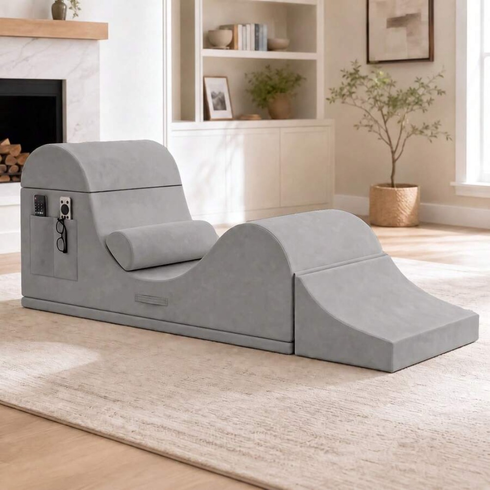 Yoga Stretch Chaise Lounge 75. - Home Office With Sofa 评论和价格