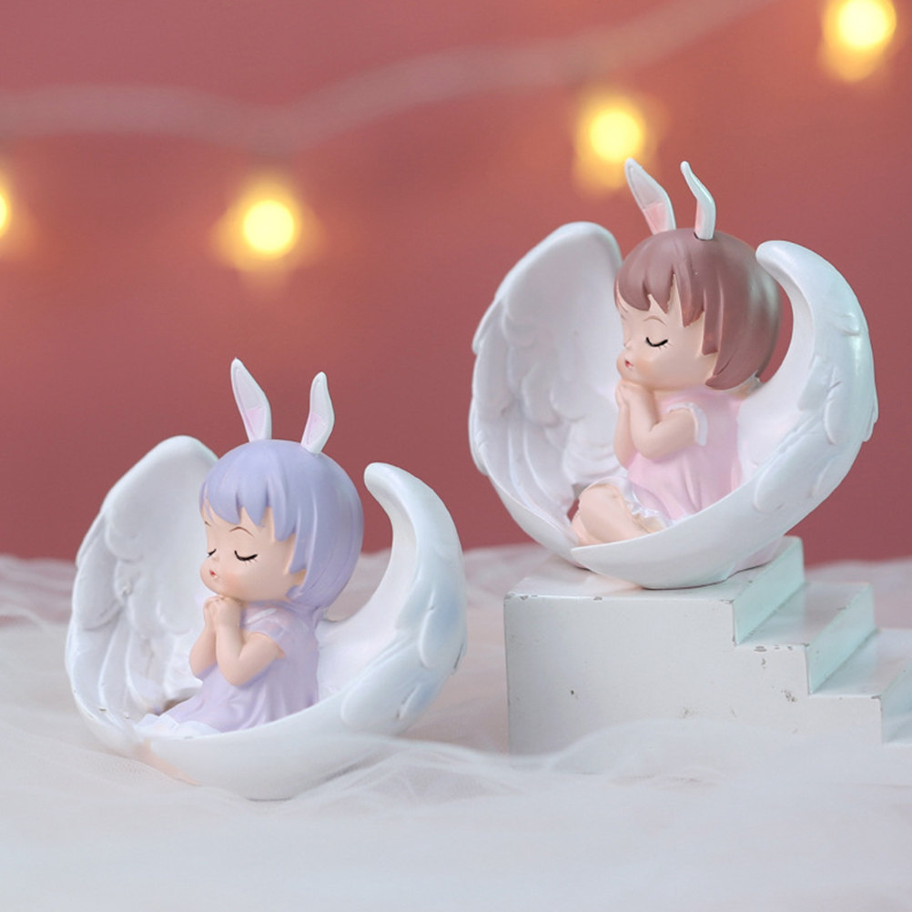 Angel Girl Decor Resin Mini Cu - Home Office Layout 评论和价格