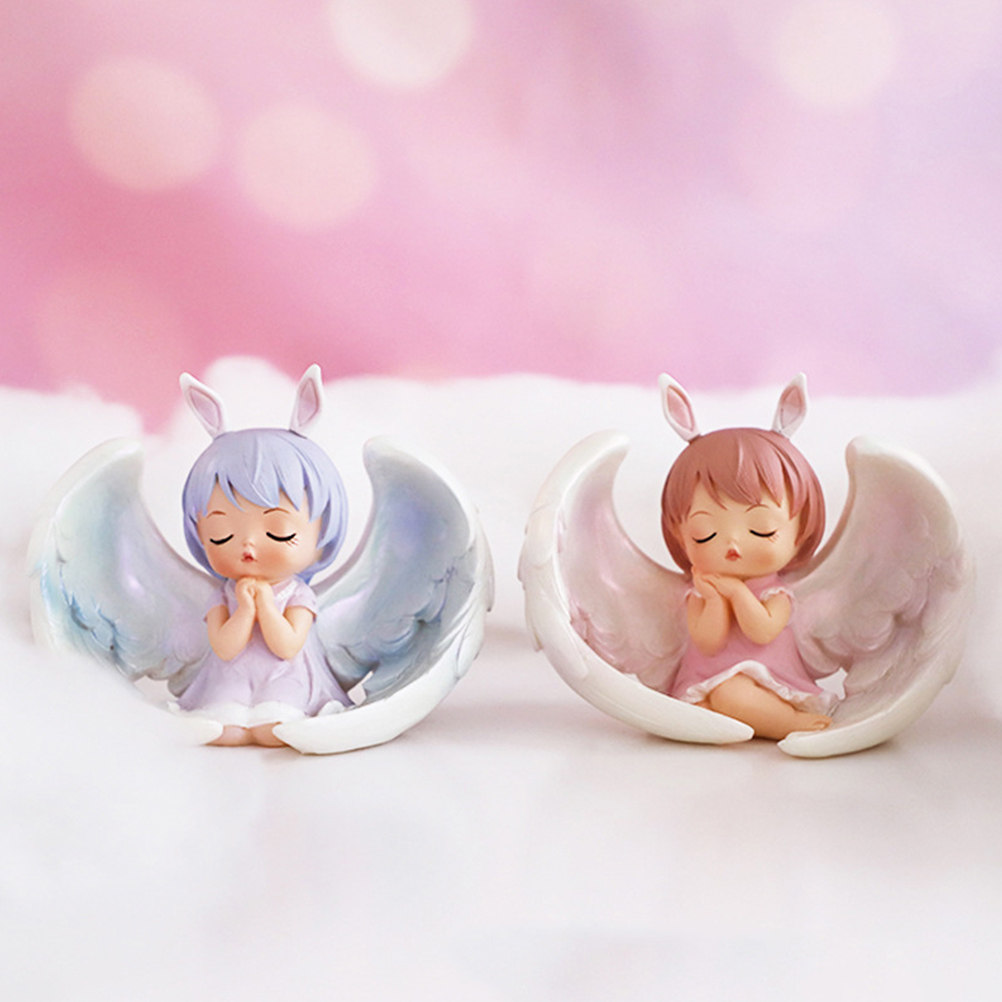 Angel Girl Decor Resin Mini Cu - Home Office Layout 评论和价格