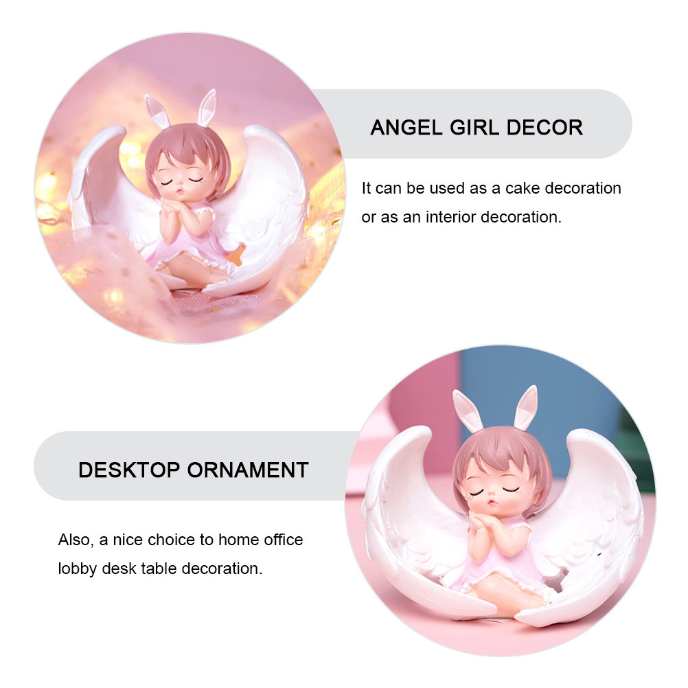 Angel Girl Decor Resin Mini Cu - Home Office Layout 评论和价格
