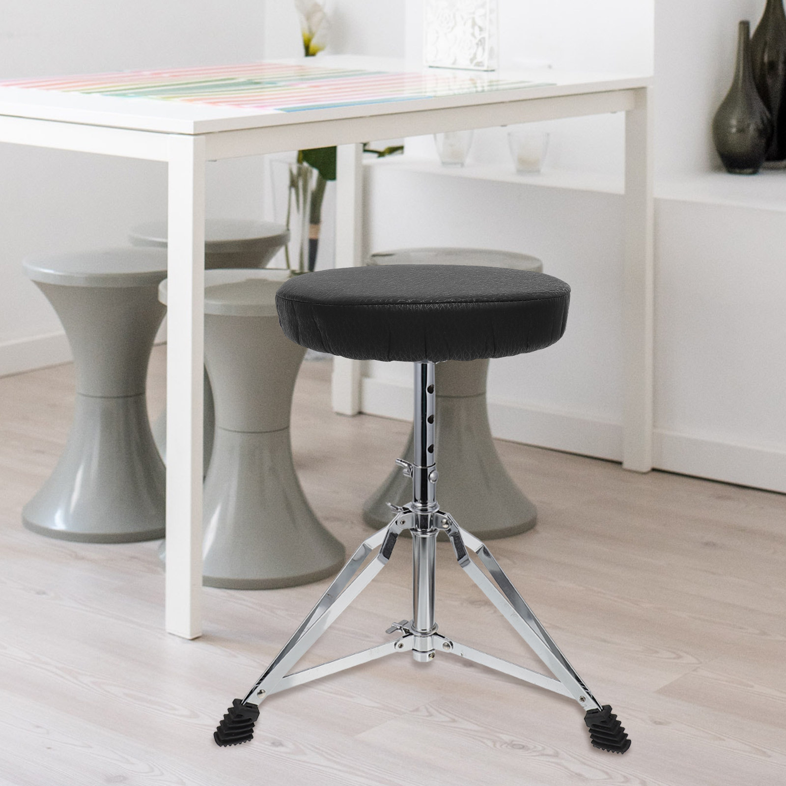 Super Round Stool Cover Black  - Home Office With Sofa 评论和价格