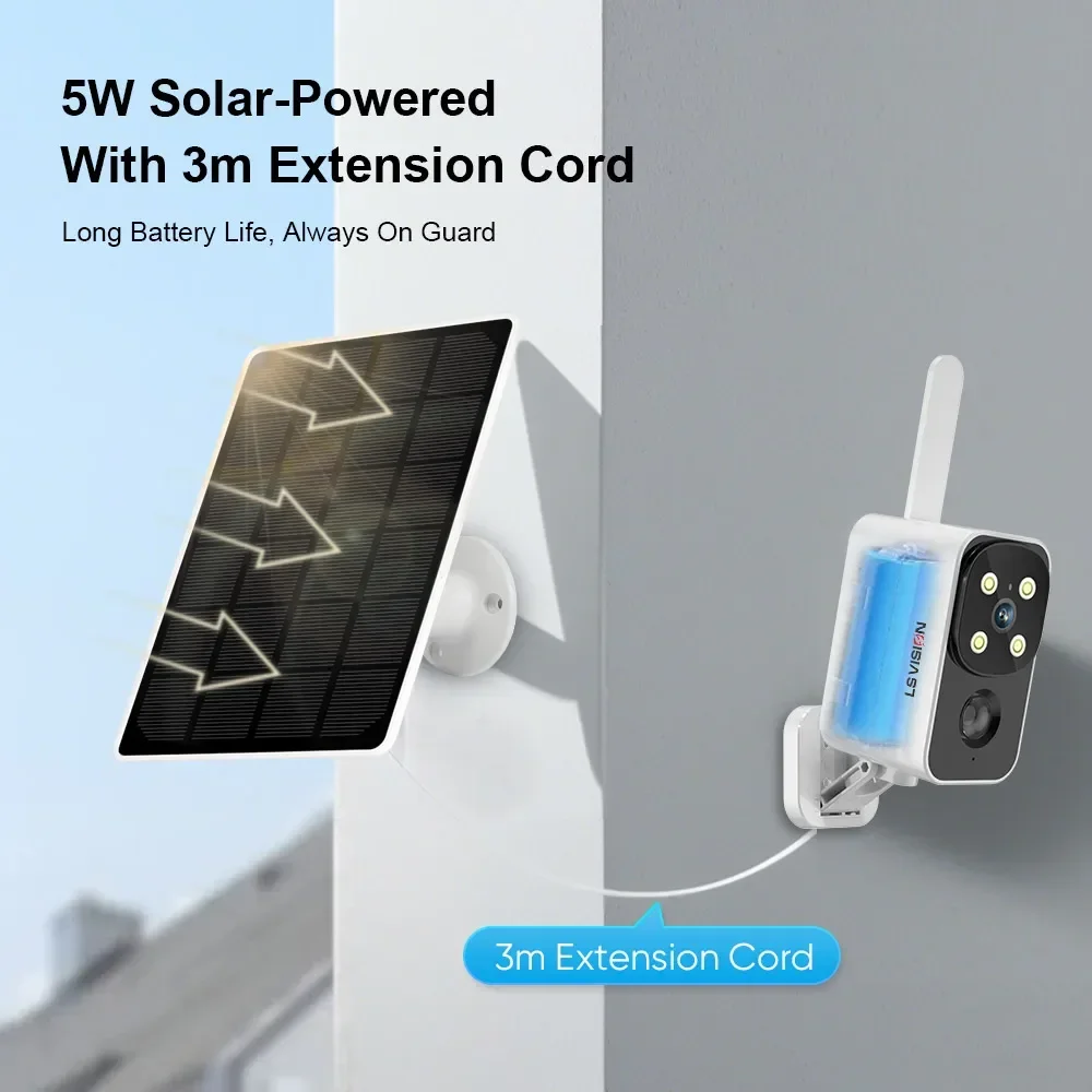 LS VISION Outdoor Solar Camera - Home Office Zoom 评论和价格