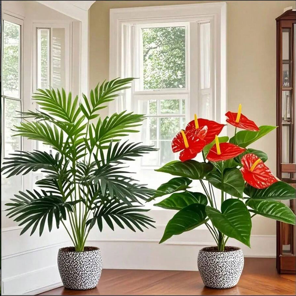 2sets Large Artificial Palm Pl - Home Office Layout 评论和价格