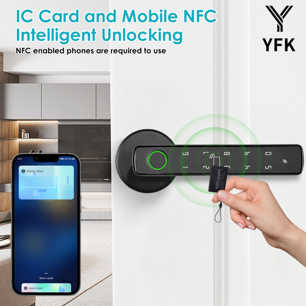 YFK Tuya 5-in-1 Smart Door Han - Home Office Immigration 评论和价格