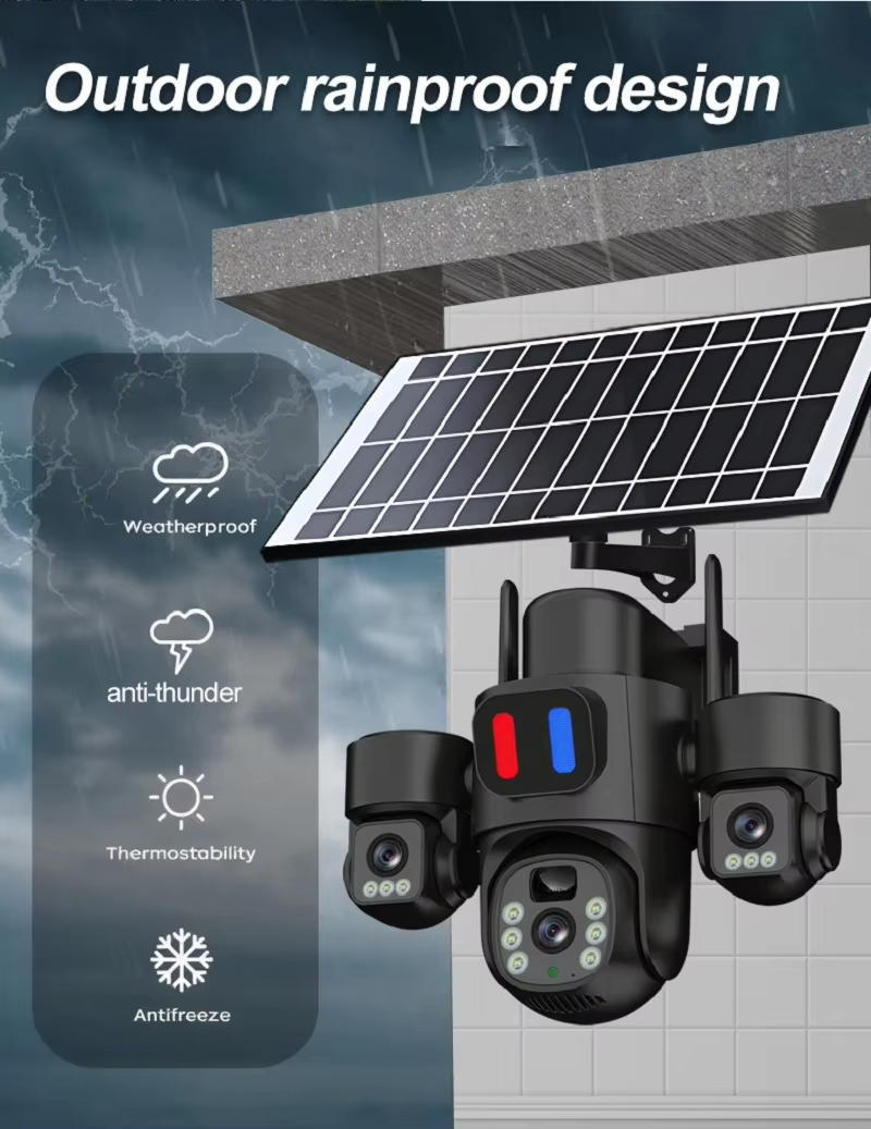WIFI Solar PTZ Camera Outdoor  - Home Office Zoom 评论和价格