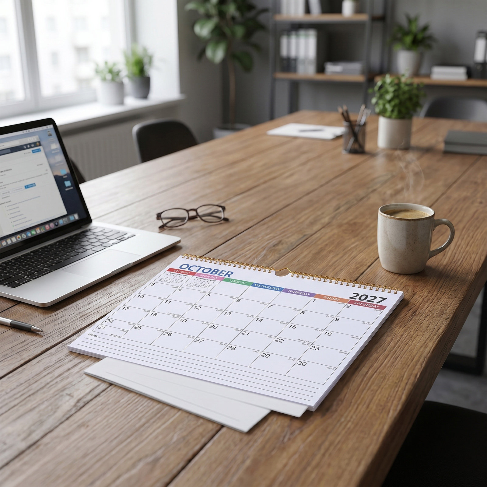 2027 Minimalist Wall Calendar  - English Home Office 评论和价格