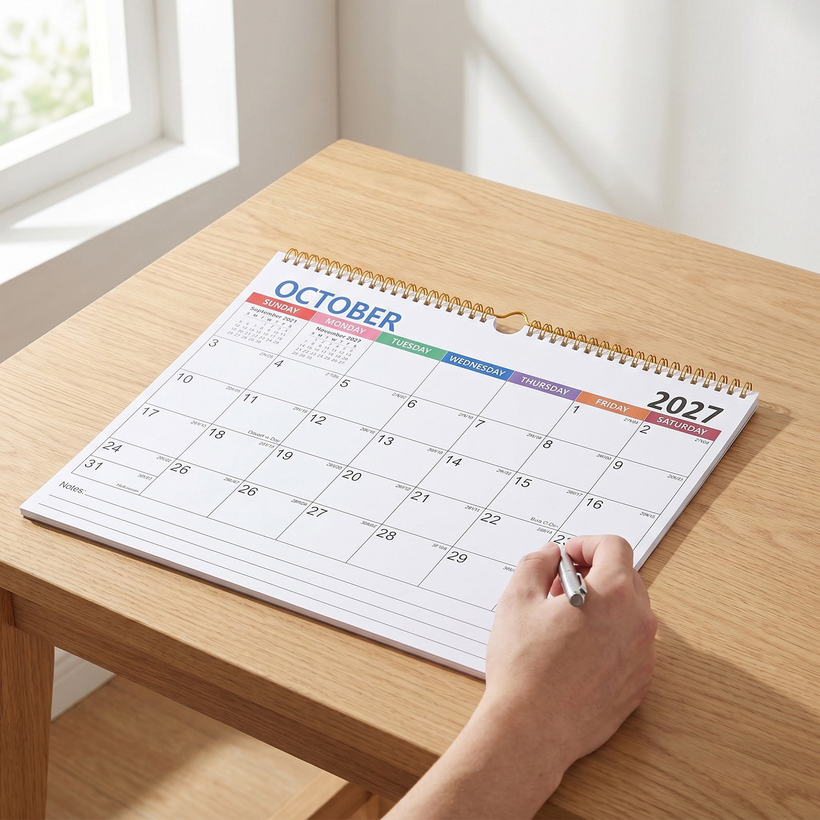 2027 Minimalist Wall Calendar  - English Home Office 评论和价格